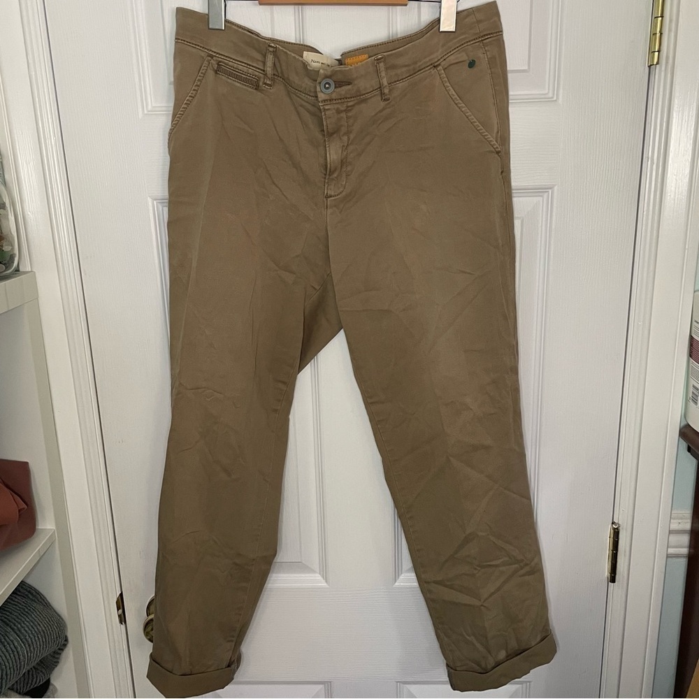 Anthropologie Pilcro Tan Cotton Chinos 32